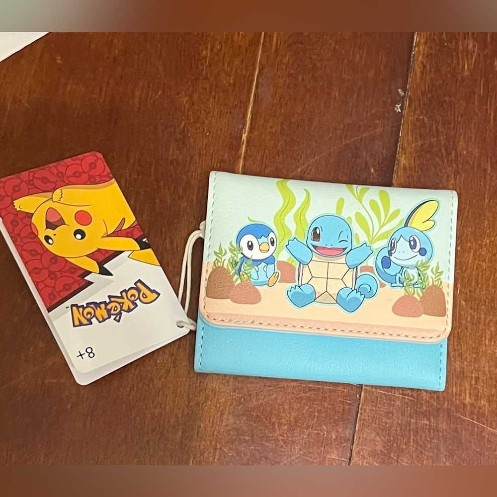 Loungefly Pokemon Kids Wallet - Blue and Cream